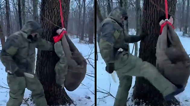 Oběť pro „Babu Jagu“: ruští vojáci natočili brutální trest za neuposlechnutí rozkazu