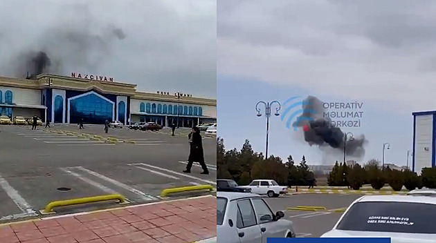 Dron vypuštěný z Íránu zasáhl letiště v ázerbájdžánské exklávě Nachičevan