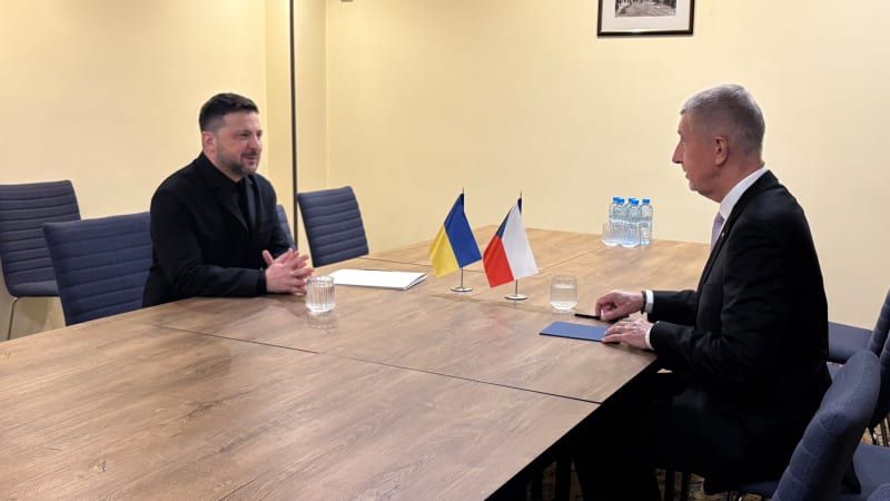 Zelenský chce mír, řekl Babiš po setkání s ukrajinským prezidentem