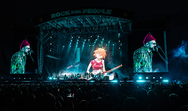 GLOSA: Gorillaz navzdory dešti proslunili Rock for People, Megadeth vyučovali metal